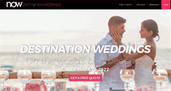 Desktop Screenshot of nowdestinationweddings.com